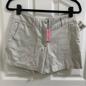 Vineyard Vines Twill Shorts Women’s size 4 Solid Stone khaki color NWT